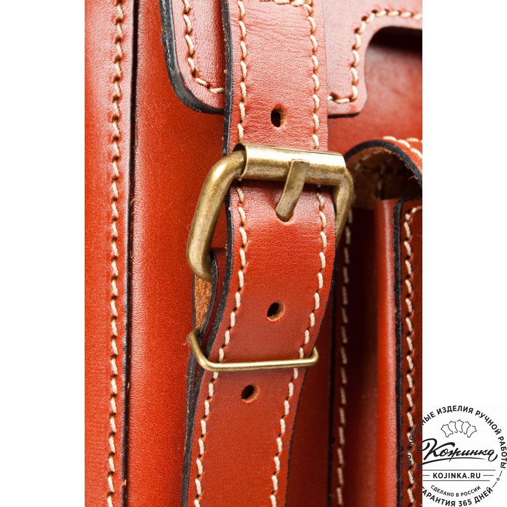 Кожаный рюкзак "Кэмэл" (тёмно рыжий)