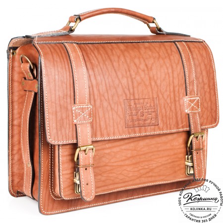 Кожаный портфель "Трансформер" (рыжий)