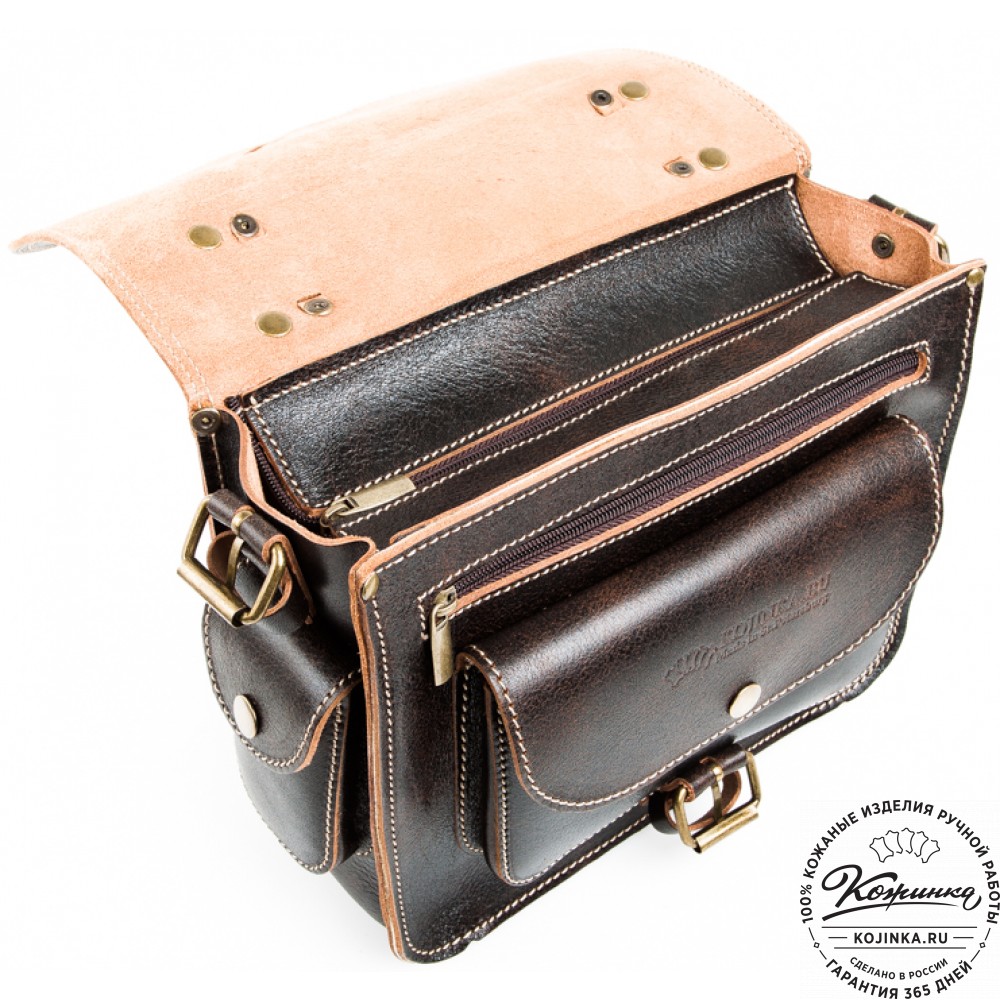 Кожаная  сумка "Виктория" (коричневый эксклюзив)