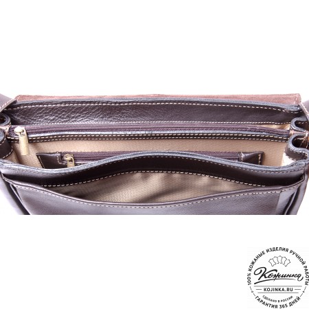 Кожаный портфель "Сорбонна" (темно-коричневый)