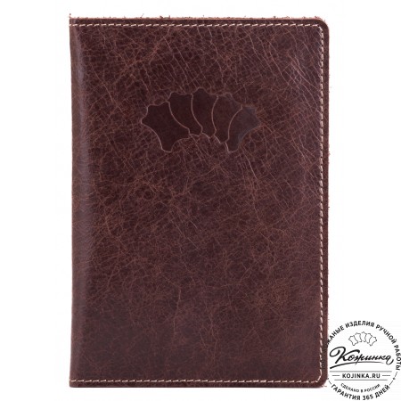 Кожаный бумажник водителя Турин (коричневый)