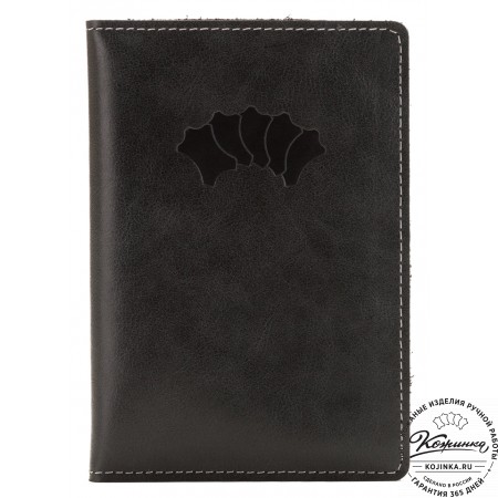 Кожаный бумажник водителя Турин (черный)
