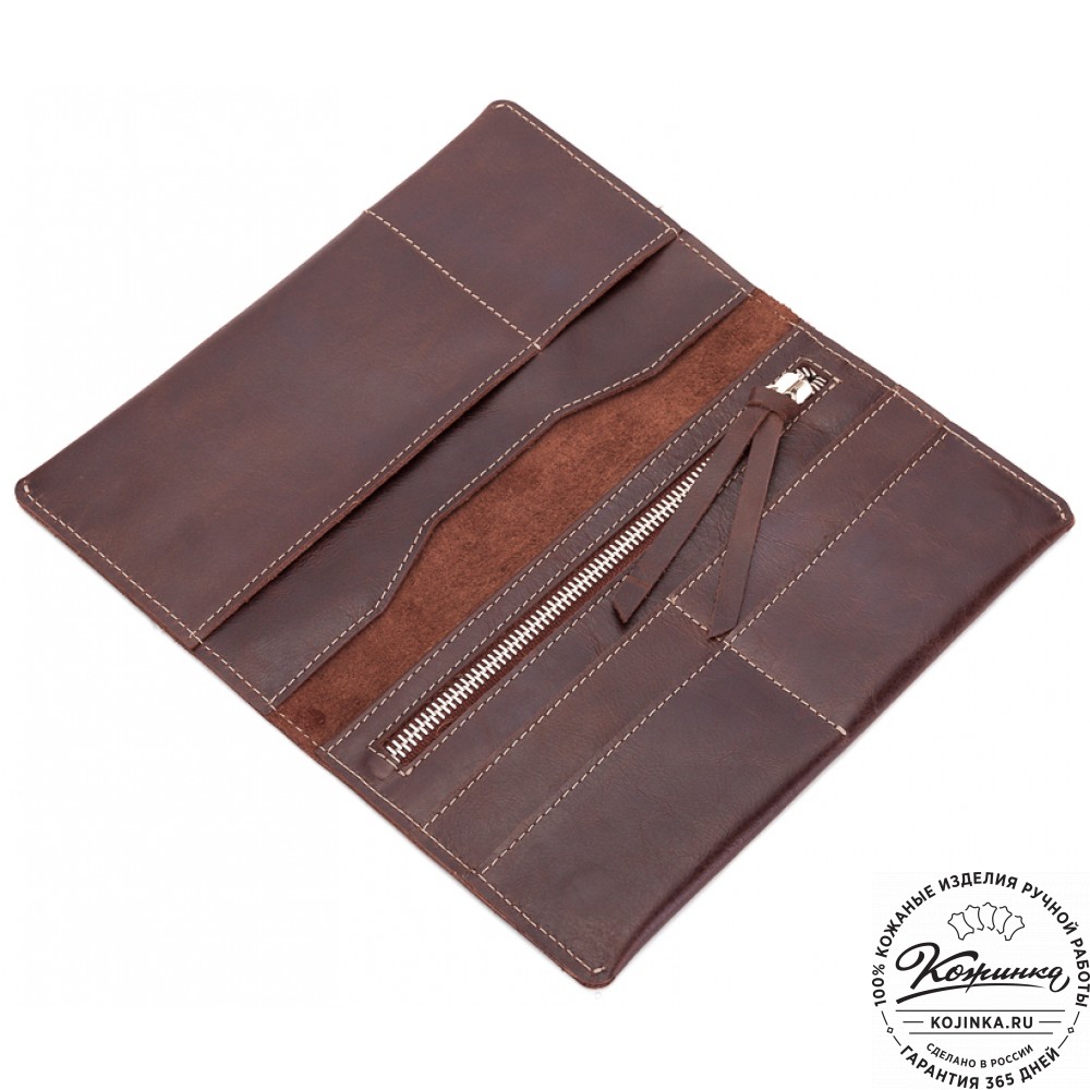 Кожаное портмоне Санкт-Петербург (коричневое)