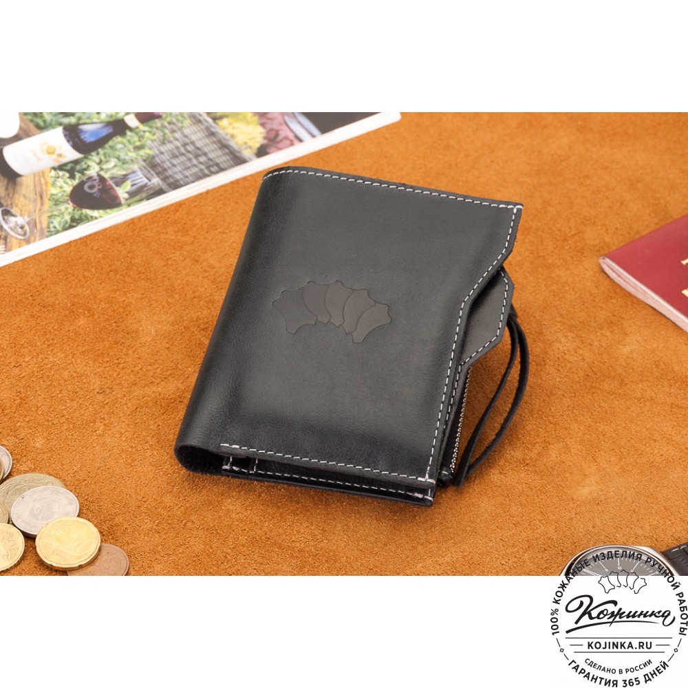 Кожаное портмоне "Лондон" (черное)